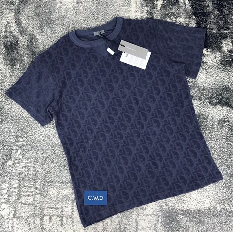 navy blue dior t shirt|dior men's shirts.